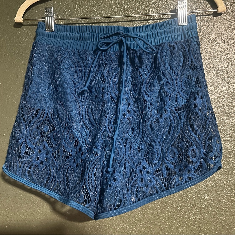 Blue Lace Swim S-M Shorts